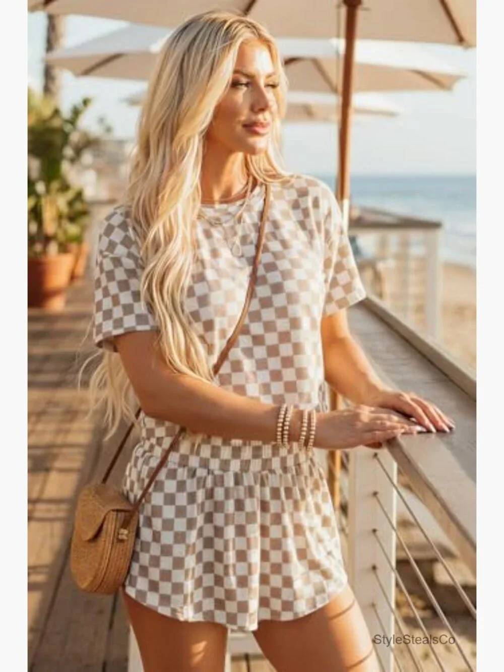 Casual Short Sleeve T-Shirt and High Waist Skort Matching Lounge Set